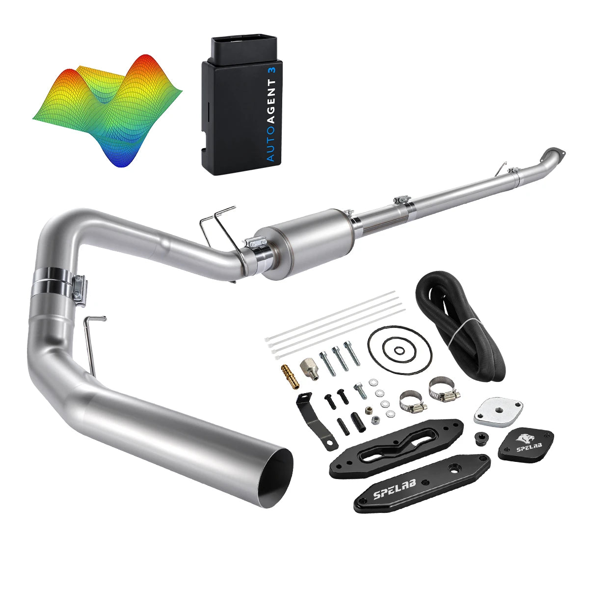EZ LYNK Auto Agent 3 DPF/EGR All-in-One Delete Kit for 2011-2019 Ford 6.7L Powerstroke F250 F350 F450