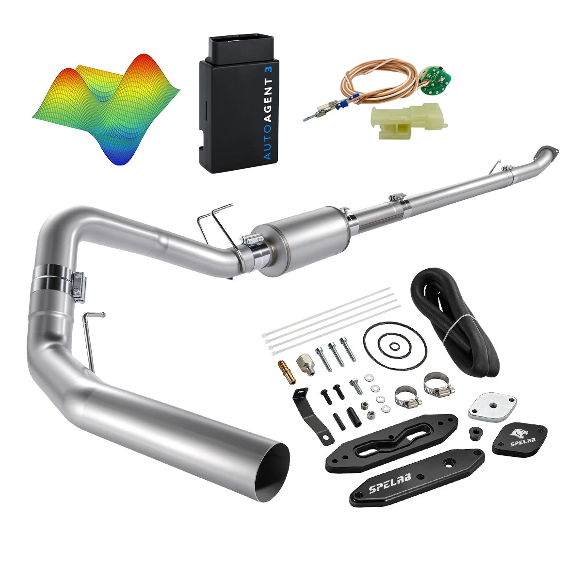 EZ LYNK Auto Agent 3 DPF/EGR All-in-One Delete Kit for 2011-2019 Ford 6.7L Powerstroke F250 F350 F450