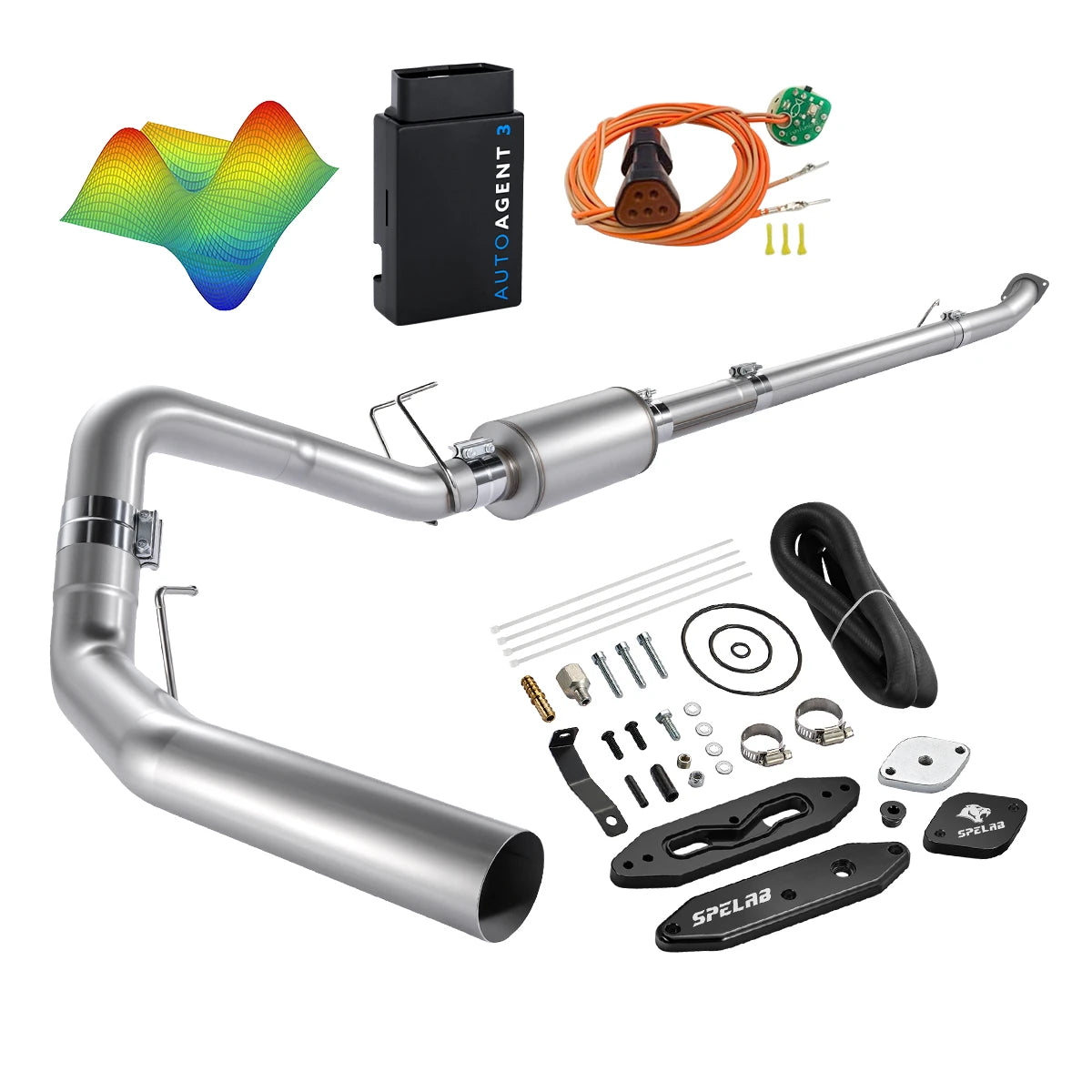 EZ LYNK Auto Agent 3 DPF/EGR All-in-One Delete Kit for 2011-2019 Ford 6.7L Powerstroke F250 F350 F450