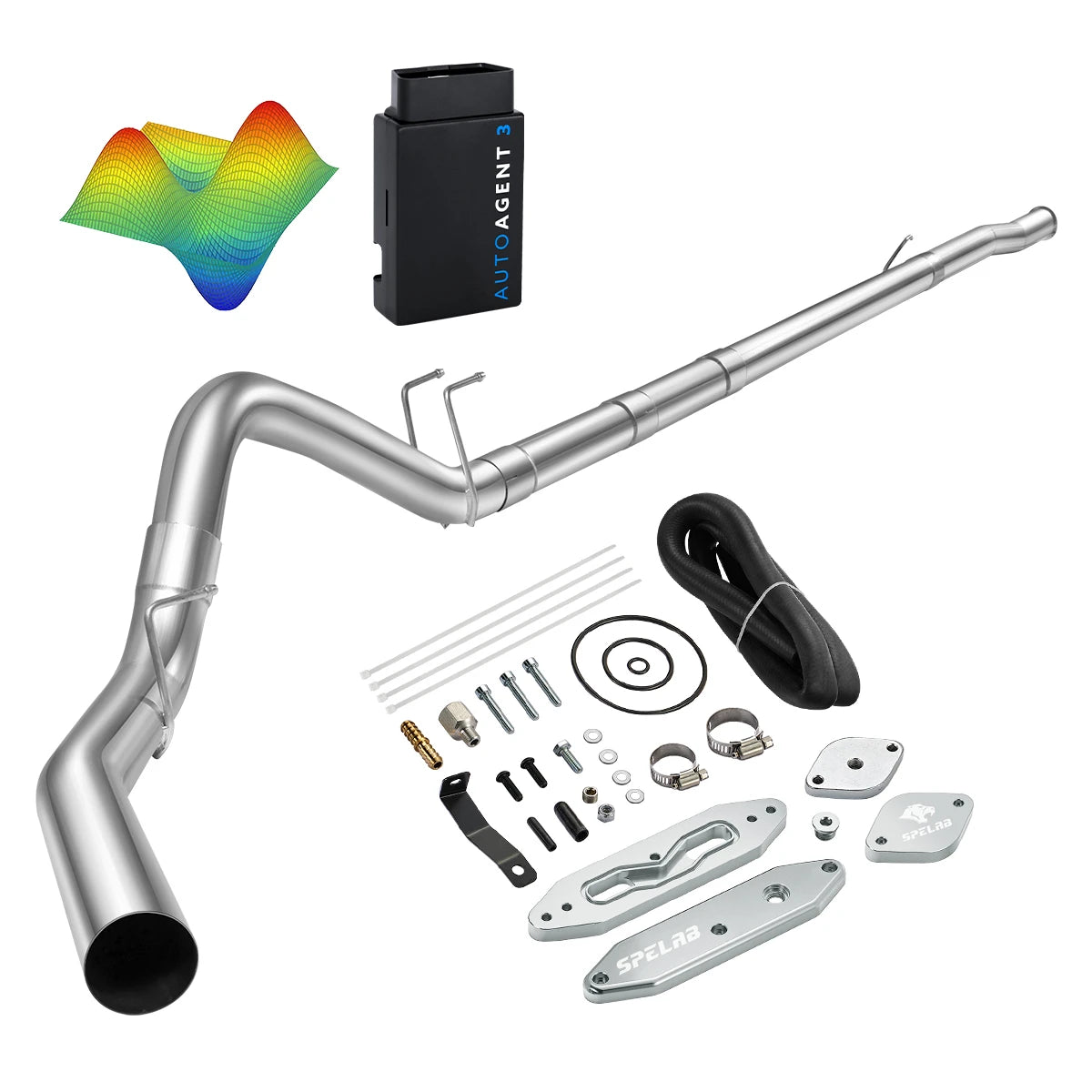 EZ LYNK Auto Agent 3 DPF/EGR All-in-One Delete Kit for 2011-2019 Ford 6.7L Powerstroke F250 F350 F450