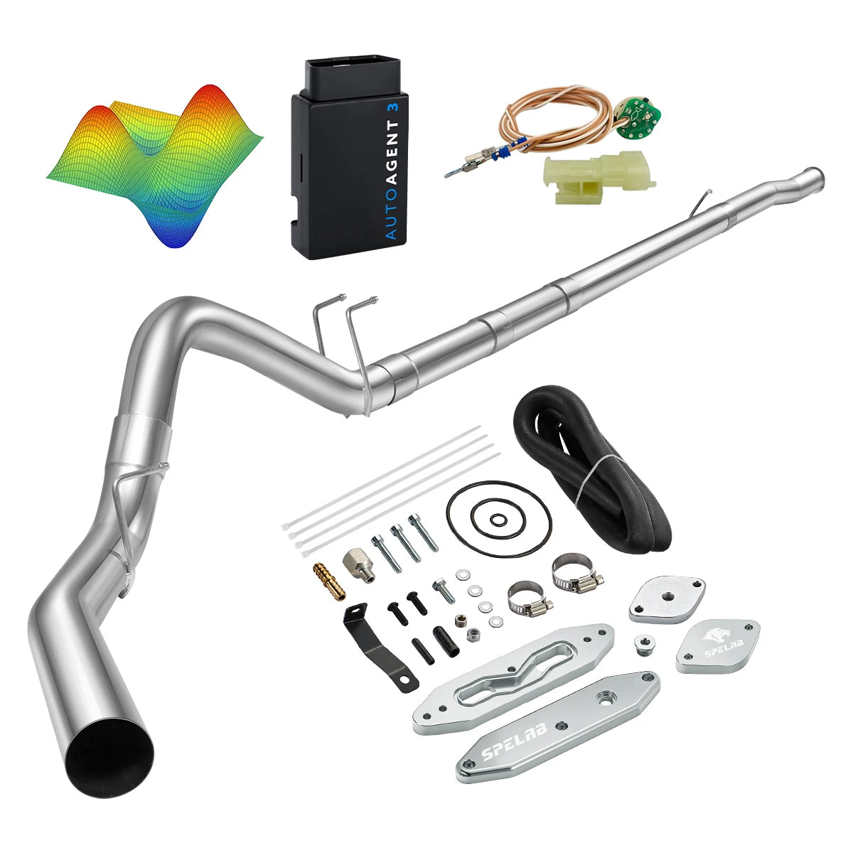 EZ LYNK Auto Agent 3 DPF/EGR All-in-One Delete Kit for 2011-2019 Ford 6.7L Powerstroke F250 F350 F450