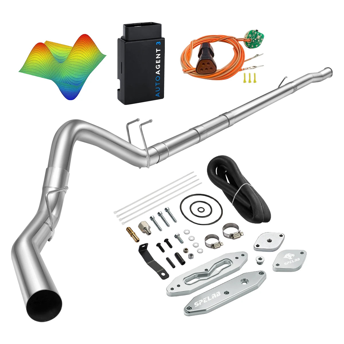 EZ LYNK Auto Agent 3 DPF/EGR All-in-One Delete Kit for 2011-2019 Ford 6.7L Powerstroke F250 F350 F450