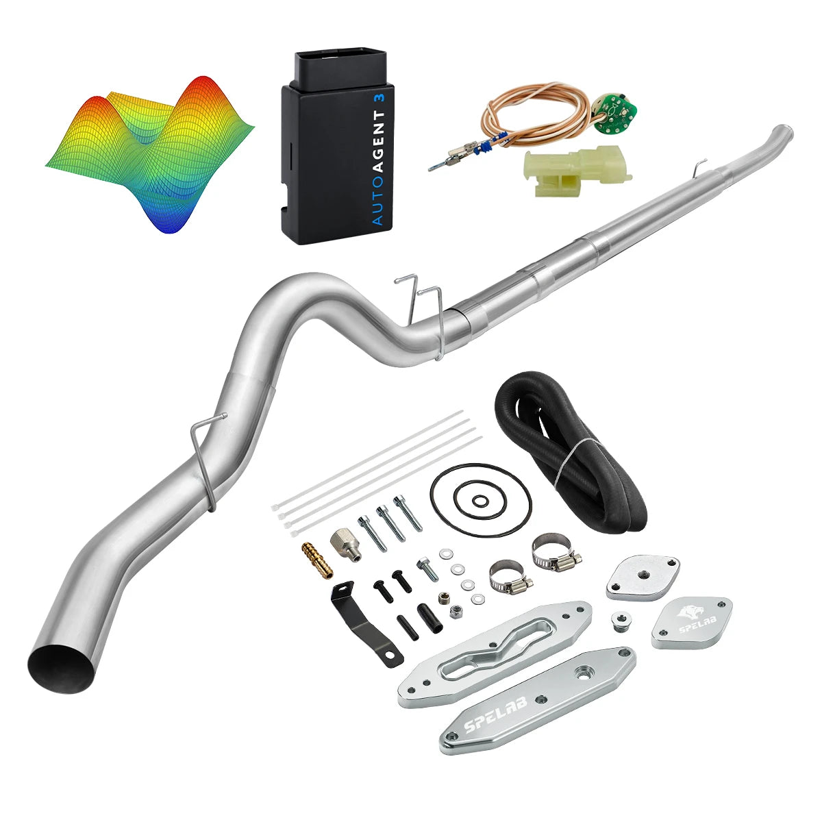 EZ LYNK Auto Agent 3 DPF/EGR All-in-One Delete Kit for 2011-2019 Ford 6.7L Powerstroke F250 F350 F450