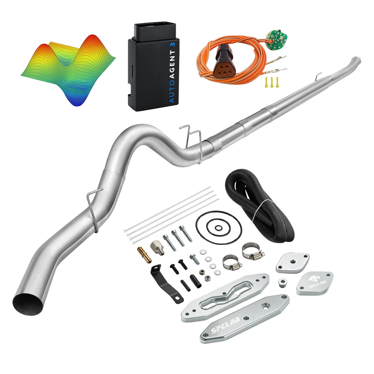 EZ LYNK Auto Agent 3 DPF/EGR All-in-One Delete Kit for 2011-2019 Ford 6.7L Powerstroke F250 F350 F450