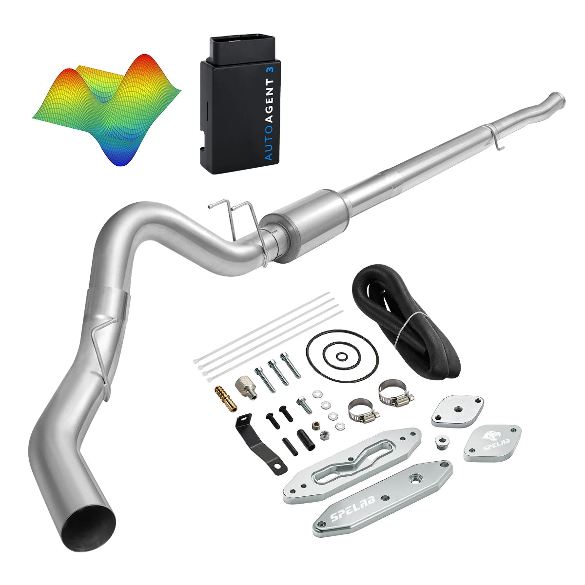 EZ LYNK Auto Agent 3 DPF/EGR All-in-One Delete Kit for 2011-2019 Ford 6.7L Powerstroke F250 F350 F450