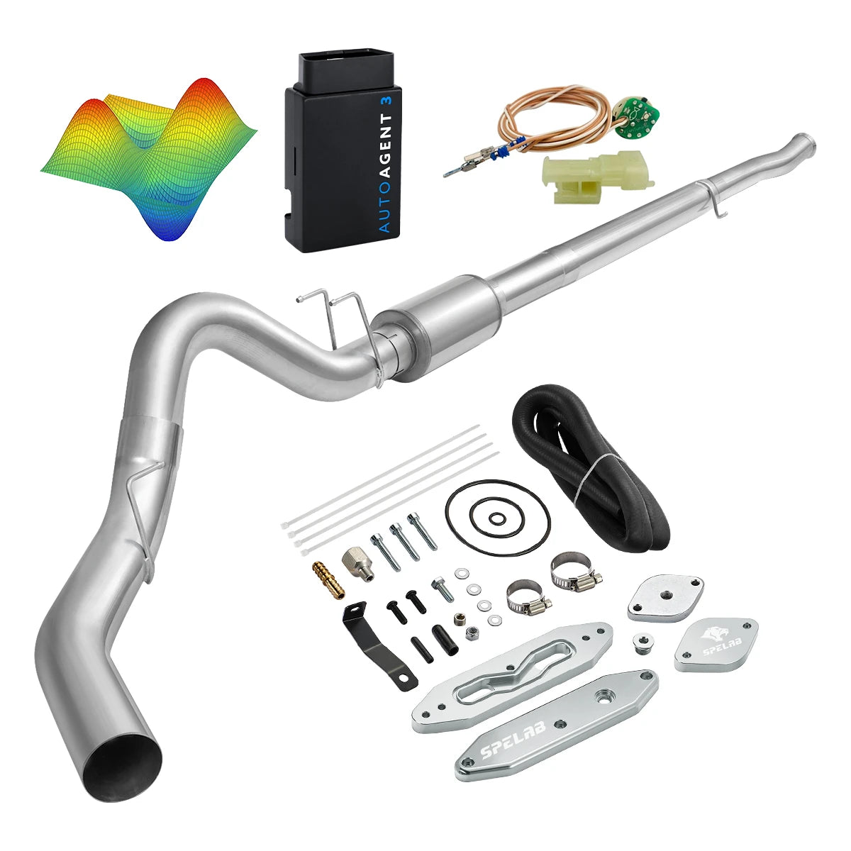 EZ LYNK Auto Agent 3 DPF/EGR All-in-One Delete Kit for 2011-2019 Ford 6.7L Powerstroke F250 F350 F450