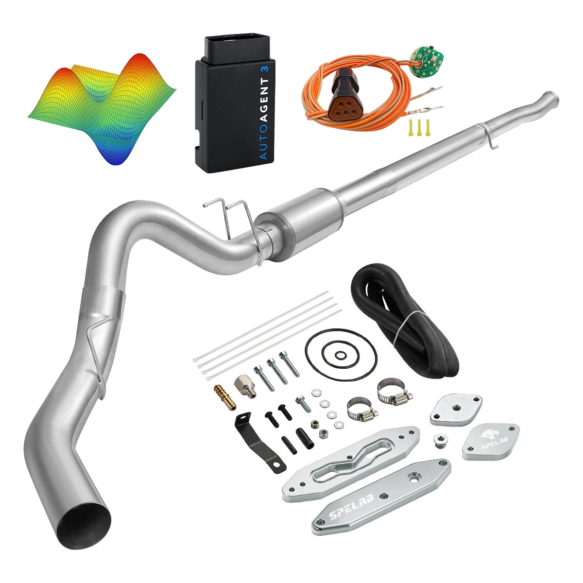 EZ LYNK Auto Agent 3 DPF/EGR All-in-One Delete Kit for 2011-2019 Ford 6.7L Powerstroke F250 F350 F450