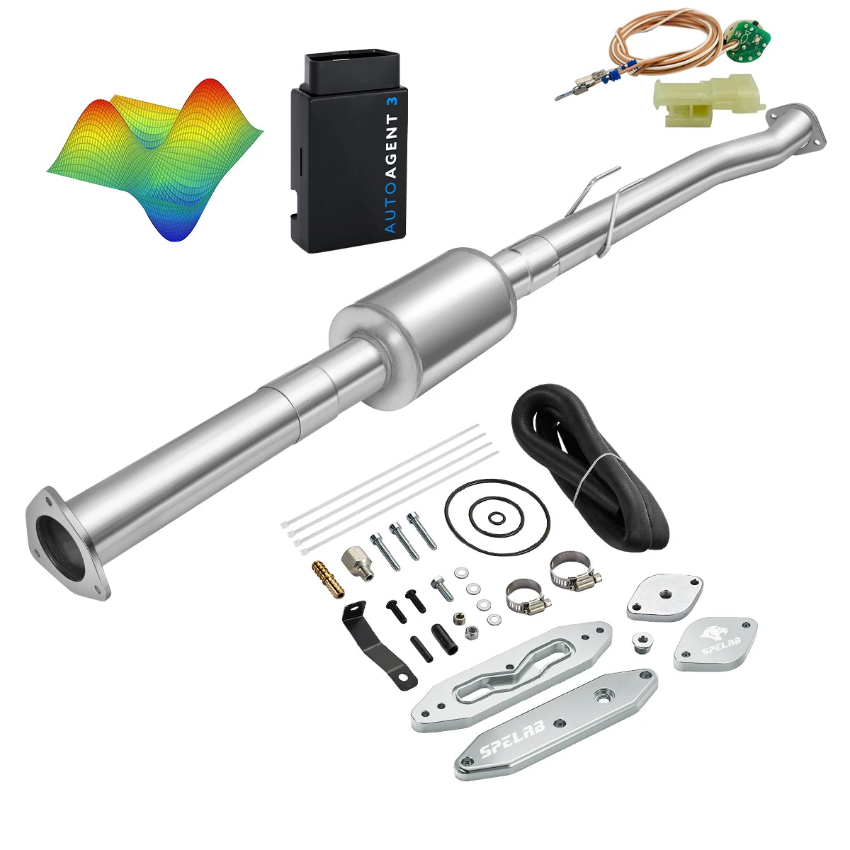 EZ LYNK Auto Agent 3 DPF/EGR All-in-One Delete Kit for 2011-2019 Ford 6.7L Powerstroke F250 F350 F450