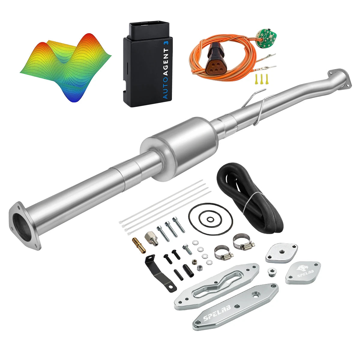 EZ LYNK Auto Agent 3 DPF/EGR All-in-One Delete Kit for 2011-2019 Ford 6.7L Powerstroke F250 F350 F450