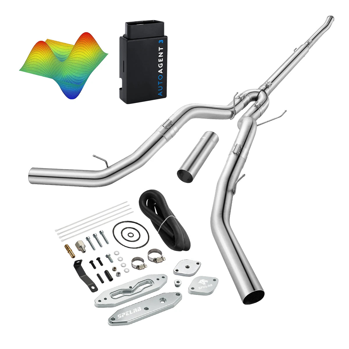 EZ LYNK Auto Agent 3 DPF/EGR All-in-One Delete Kit for 2011-2019 Ford 6.7L Powerstroke F250 F350 F450