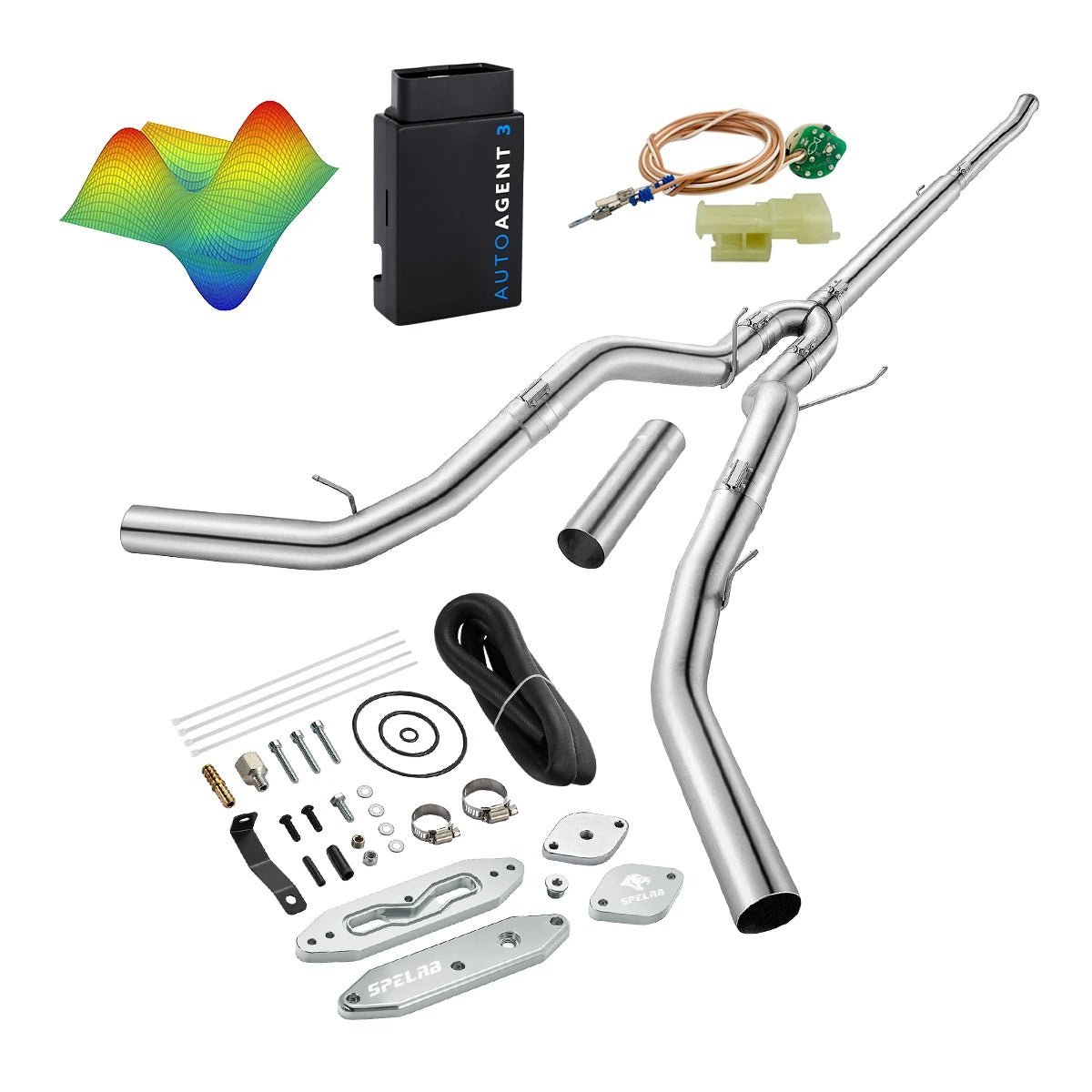 EZ LYNK Auto Agent 3 DPF/EGR All-in-One Delete Kit for 2011-2019 Ford 6.7L Powerstroke F250 F350 F450