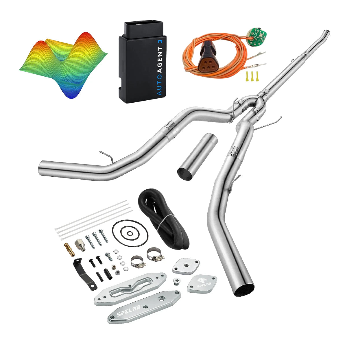EZ LYNK Auto Agent 3 DPF/EGR All-in-One Delete Kit for 2011-2019 Ford 6.7L Powerstroke F250 F350 F450