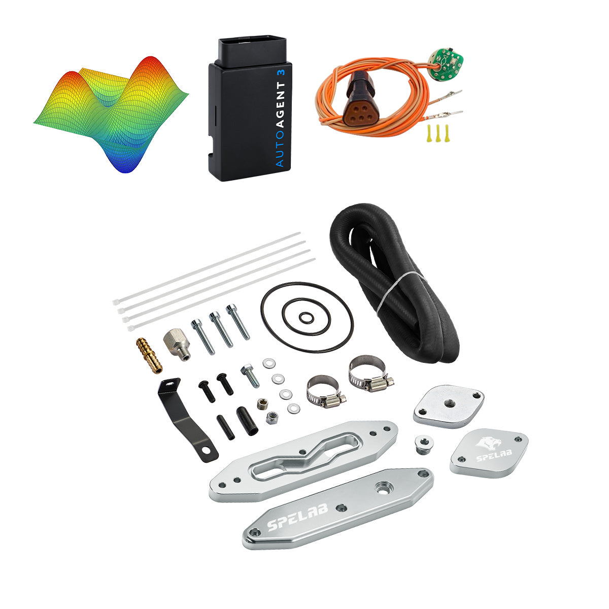 EZ LYNK Auto Agent 3 DPF/EGR All-in-One Delete Kit for 2011-2019 Ford 6.7L Powerstroke F250 F350 F450