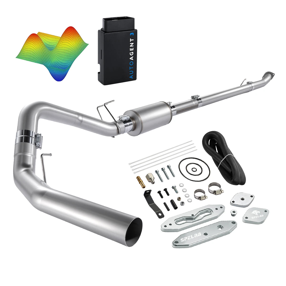 EZ LYNK Auto Agent 3 DPF/EGR All-in-One Delete Kit for 2011-2019 Ford 6.7L Powerstroke F250 F350 F450