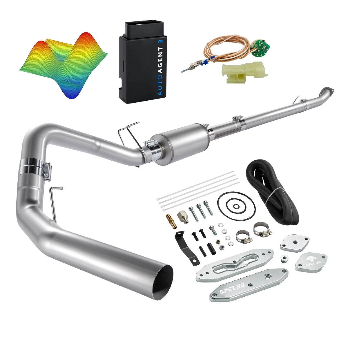 EZ LYNK Auto Agent 3 DPF/EGR All-in-One Delete Kit for 2011-2019 Ford 6.7L Powerstroke F250 F350 F450