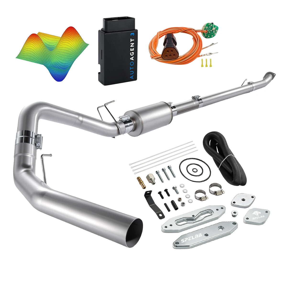EZ LYNK Auto Agent 3 DPF/EGR All-in-One Delete Kit for 2011-2019 Ford 6.7L Powerstroke F250 F350 F450