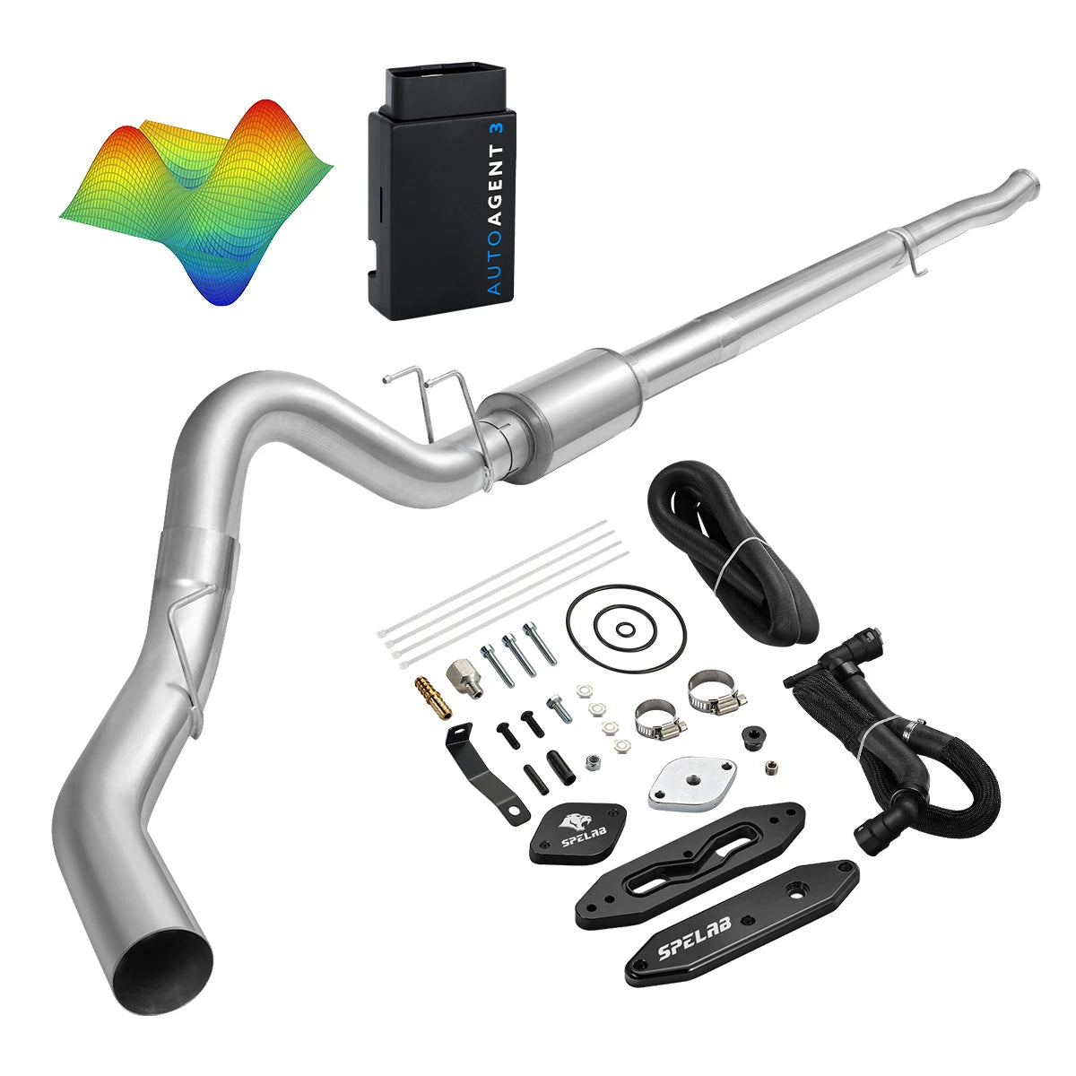 EZ LYNK Auto Agent 3 DPF/EGR All-in-One Delete Kit for 2011-2019 Ford 6.7L Powerstroke F250 F350 F450