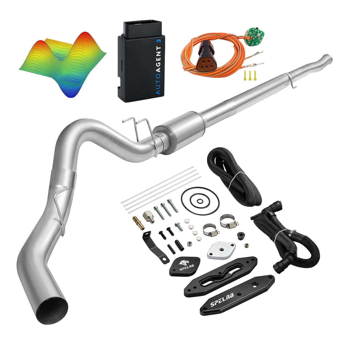 EZ LYNK Auto Agent 3 DPF/EGR All-in-One Delete Kit for 2011-2019 Ford 6.7L Powerstroke F250 F350 F450