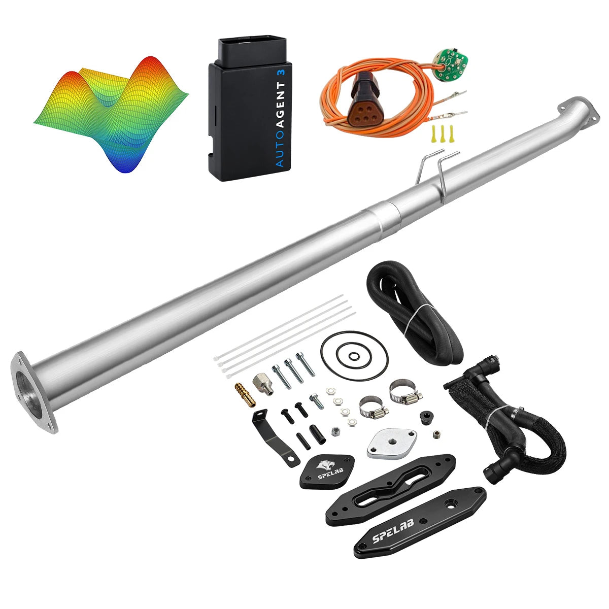 EZ LYNK Auto Agent 3 DPF/EGR All-in-One Delete Kit for 2011-2019 Ford 6.7L Powerstroke F250 F350 F450