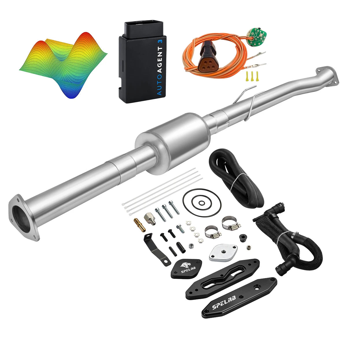 EZ LYNK Auto Agent 3 DPF/EGR All-in-One Delete Kit for 2011-2019 Ford 6.7L Powerstroke F250 F350 F450