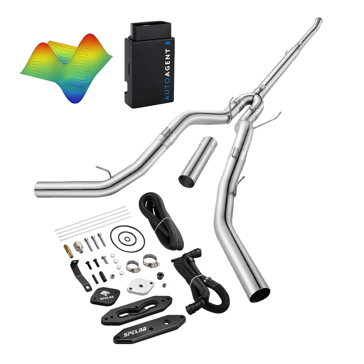 EZ LYNK Auto Agent 3 DPF/EGR All-in-One Delete Kit for 2011-2019 Ford 6.7L Powerstroke F250 F350 F450