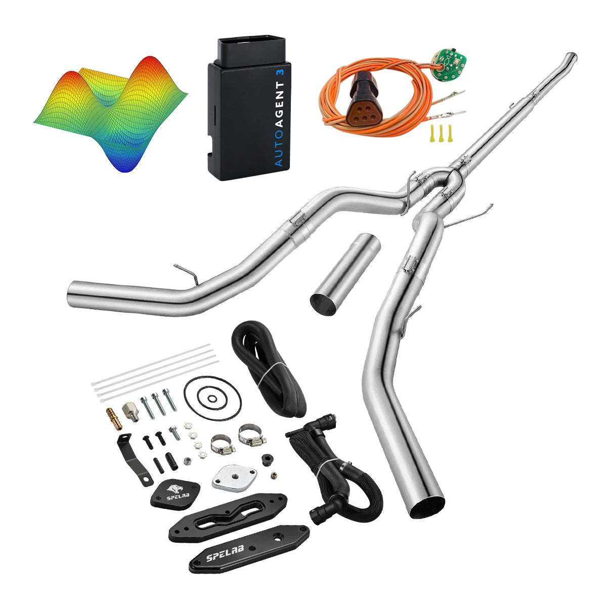 EZ LYNK Auto Agent 3 DPF/EGR All-in-One Delete Kit for 2011-2019 Ford 6.7L Powerstroke F250 F350 F450