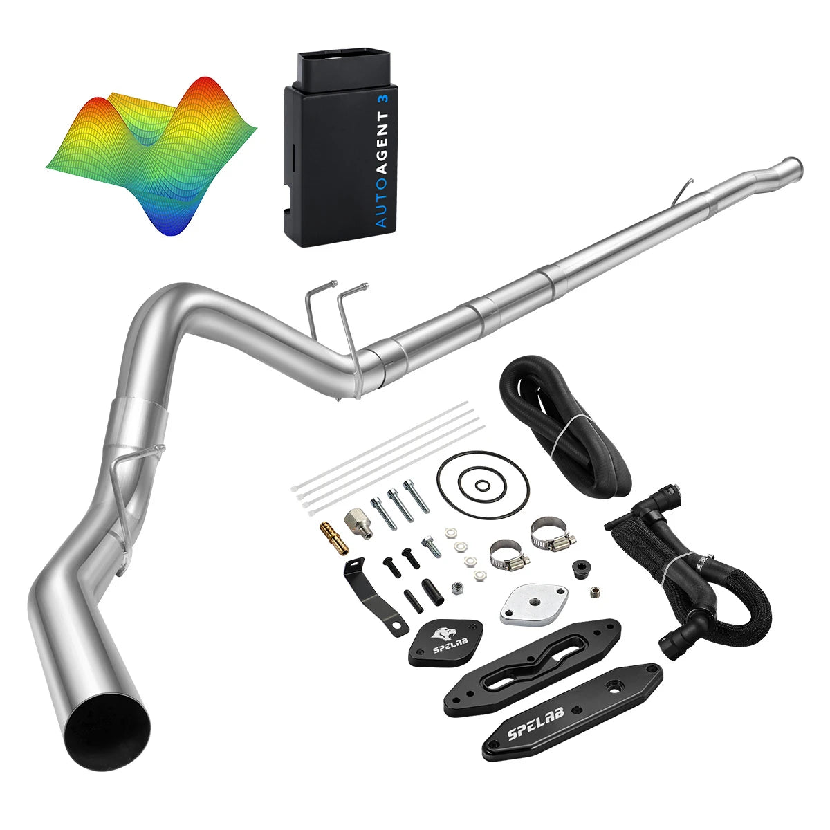 EZ LYNK Auto Agent 3 DPF/EGR All-in-One Delete Kit for 2011-2019 Ford 6.7L Powerstroke F250 F350 F450