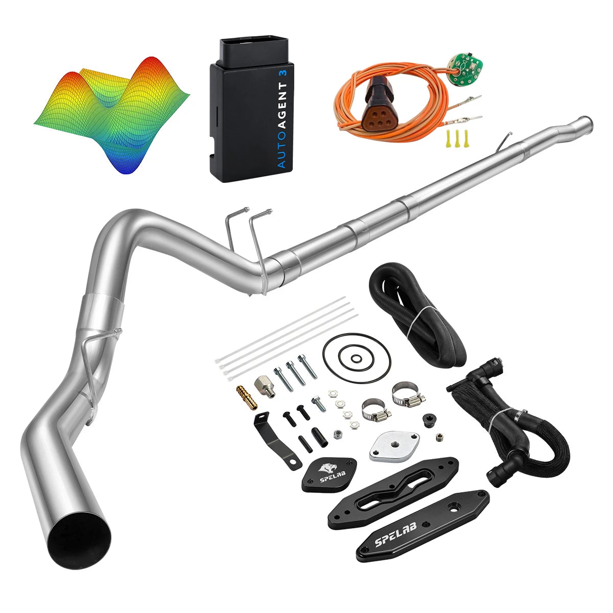 EZ LYNK Auto Agent 3 DPF/EGR All-in-One Delete Kit for 2011-2019 Ford 6.7L Powerstroke F250 F350 F450
