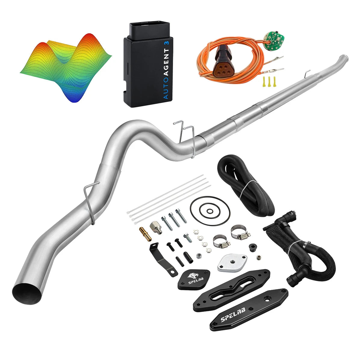 EZ LYNK Auto Agent 3 DPF/EGR All-in-One Delete Kit for 2011-2019 Ford 6.7L Powerstroke F250 F350 F450