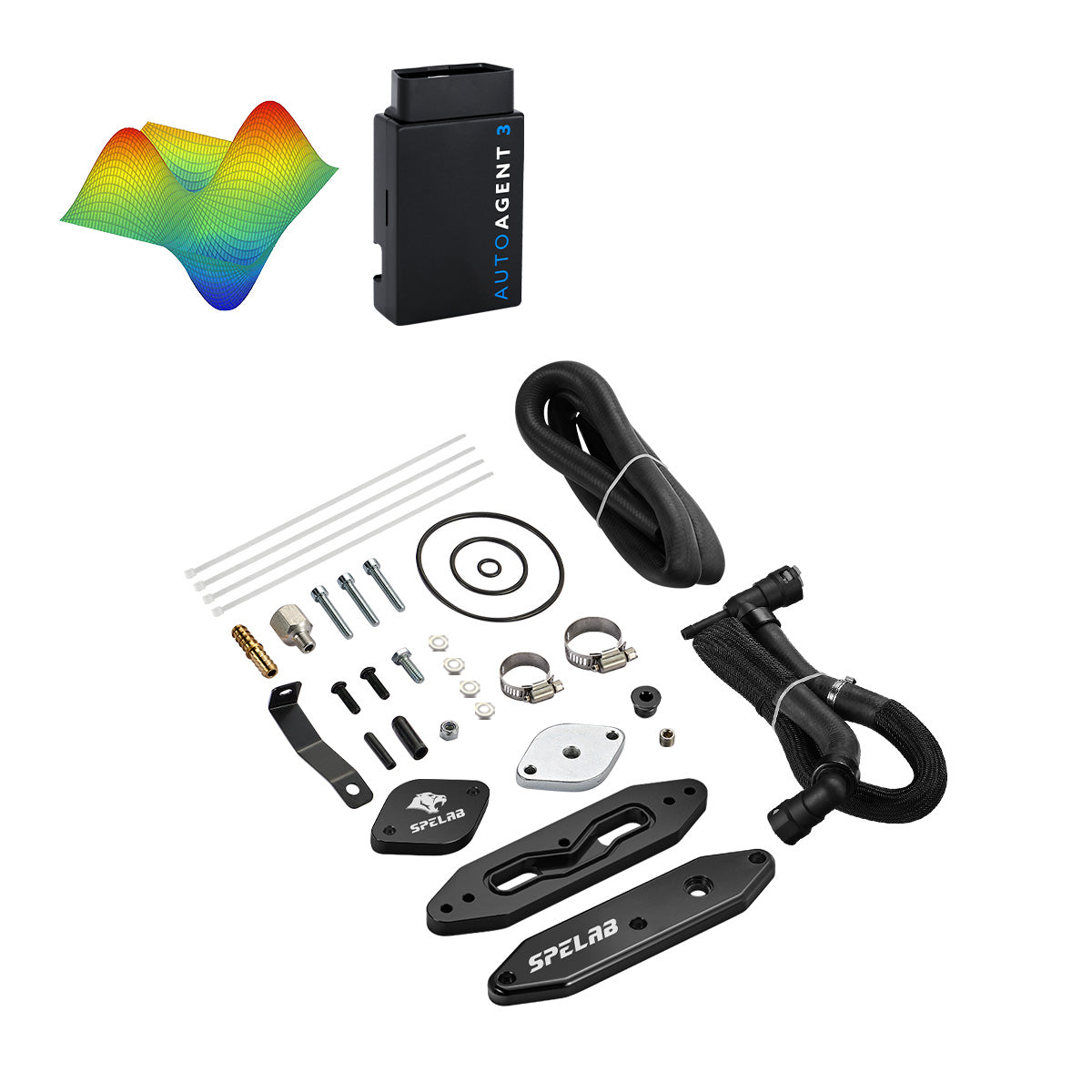EZ LYNK Auto Agent 3 DPF/EGR All-in-One Delete Kit for 2011-2019 Ford 6.7L Powerstroke F250 F350 F450