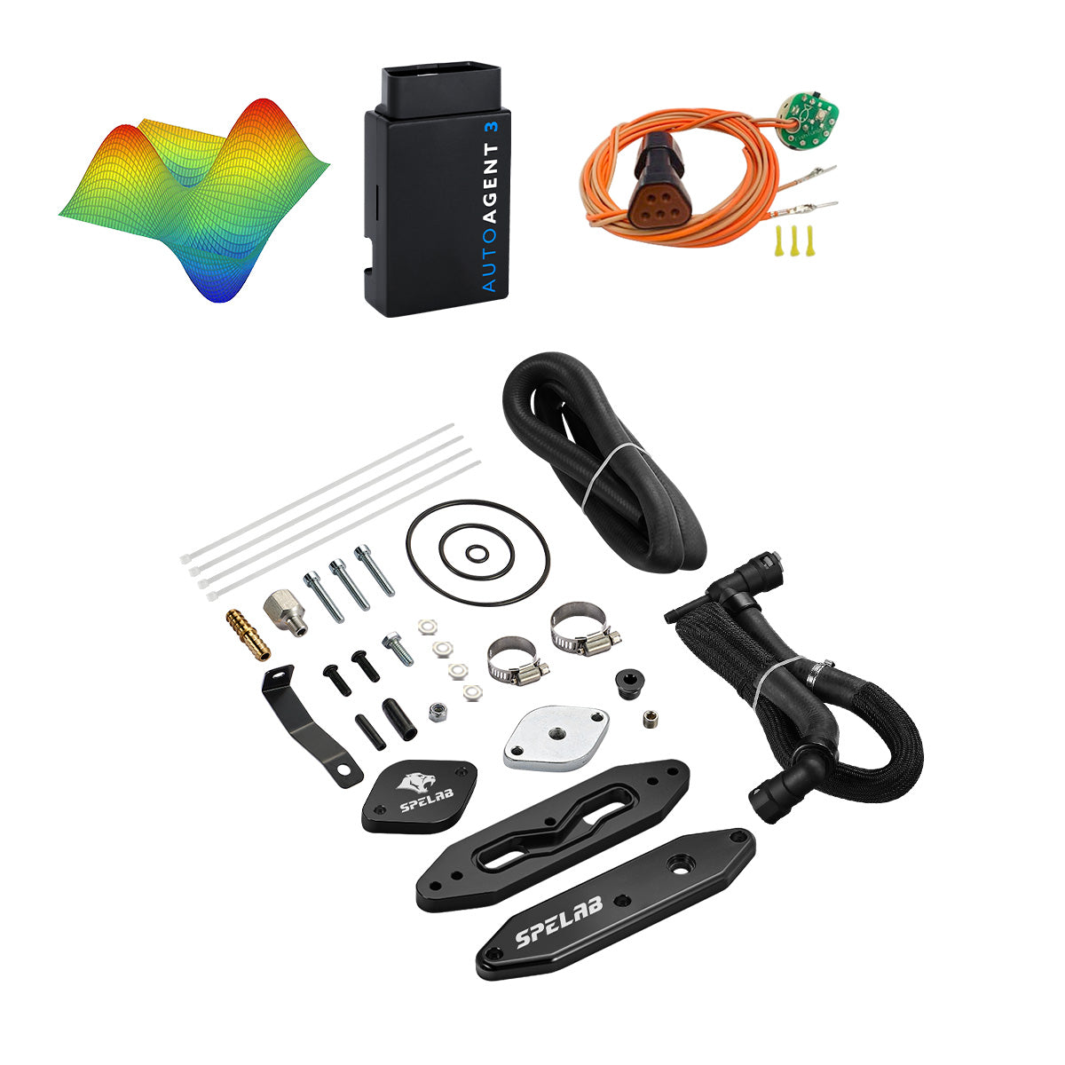 EZ LYNK Auto Agent 3 DPF/EGR All-in-One Delete Kit for 2011-2019 Ford 6.7L Powerstroke F250 F350 F450