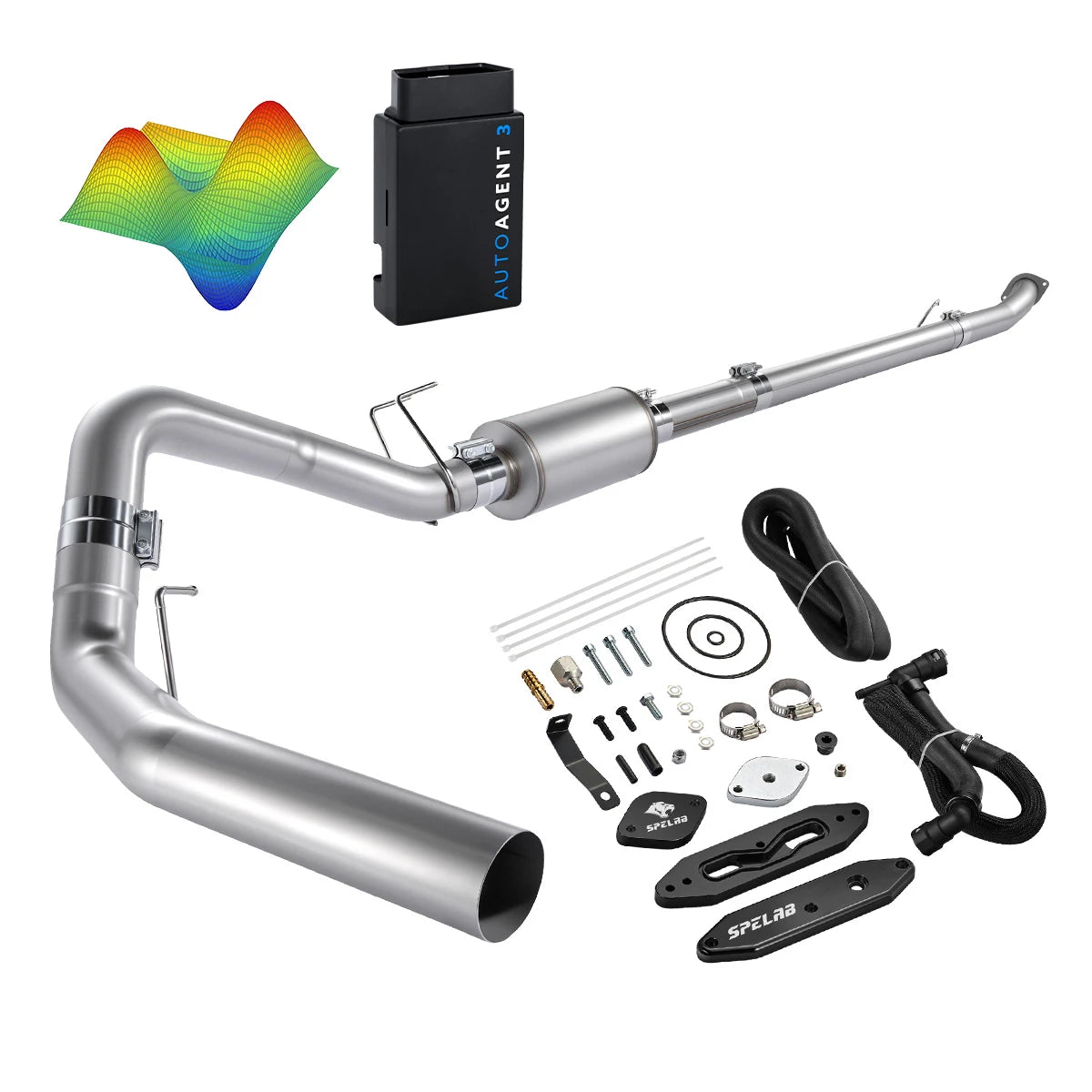EZ LYNK Auto Agent 3 DPF/EGR All-in-One Delete Kit for 2011-2019 Ford 6.7L Powerstroke F250 F350 F450