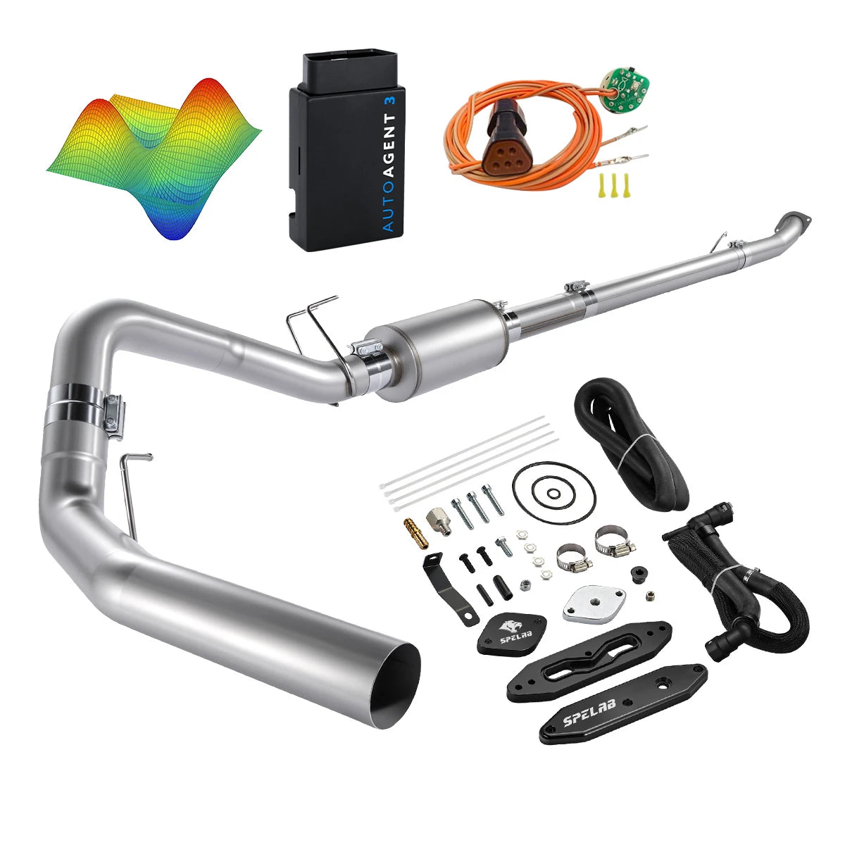 EZ LYNK Auto Agent 3 DPF/EGR All-in-One Delete Kit for 2011-2019 Ford 6.7L Powerstroke F250 F350 F450