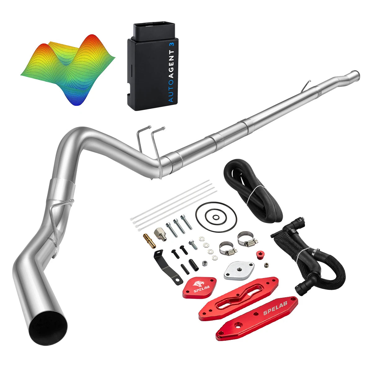 EZ LYNK Auto Agent 3 DPF/EGR All-in-One Delete Kit for 2011-2019 Ford 6.7L Powerstroke F250 F350 F450