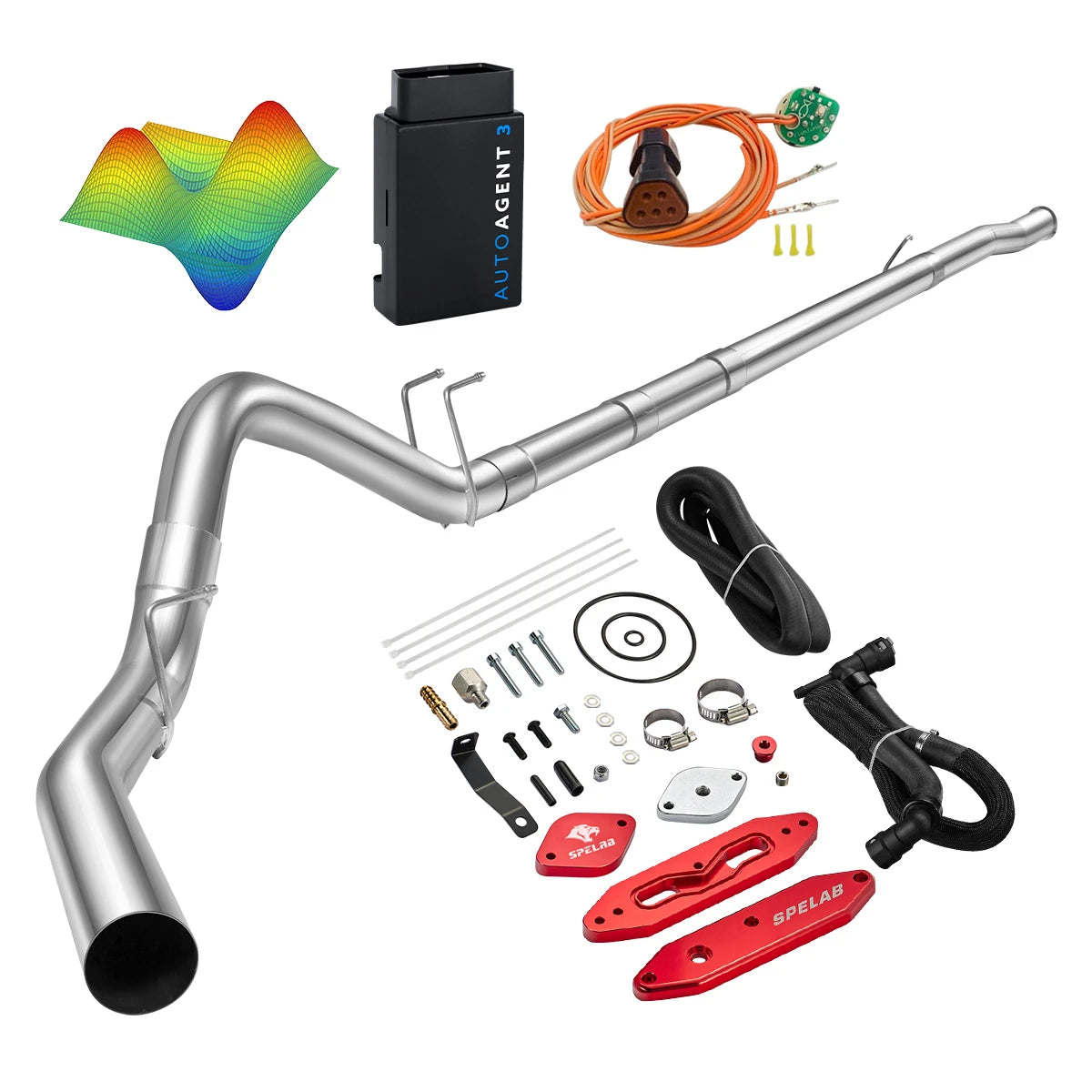 EZ LYNK Auto Agent 3 DPF/EGR All-in-One Delete Kit for 2011-2019 Ford 6.7L Powerstroke F250 F350 F450