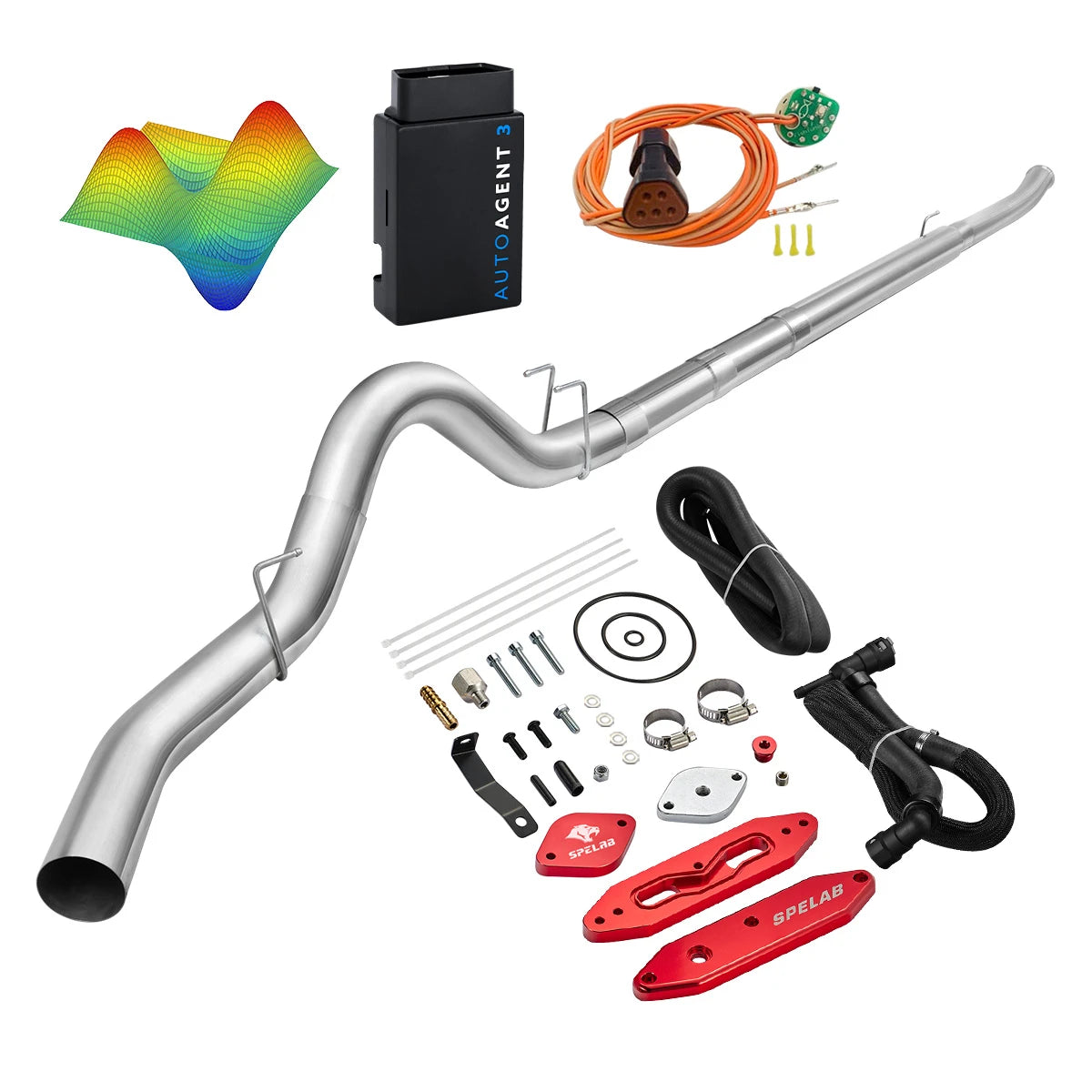 EZ LYNK Auto Agent 3 DPF/EGR All-in-One Delete Kit for 2011-2019 Ford 6.7L Powerstroke F250 F350 F450