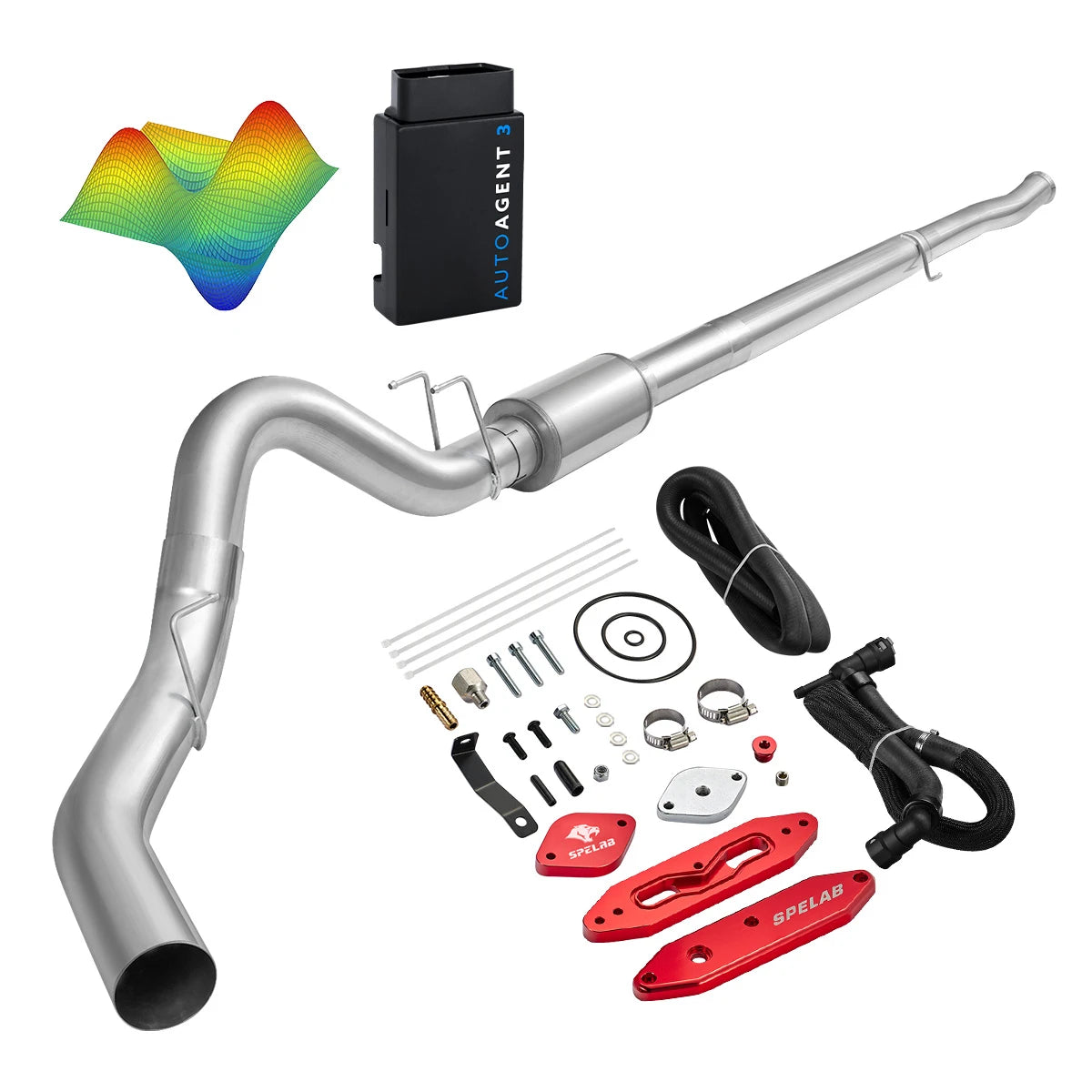 EZ LYNK Auto Agent 3 DPF/EGR All-in-One Delete Kit for 2011-2019 Ford 6.7L Powerstroke F250 F350 F450