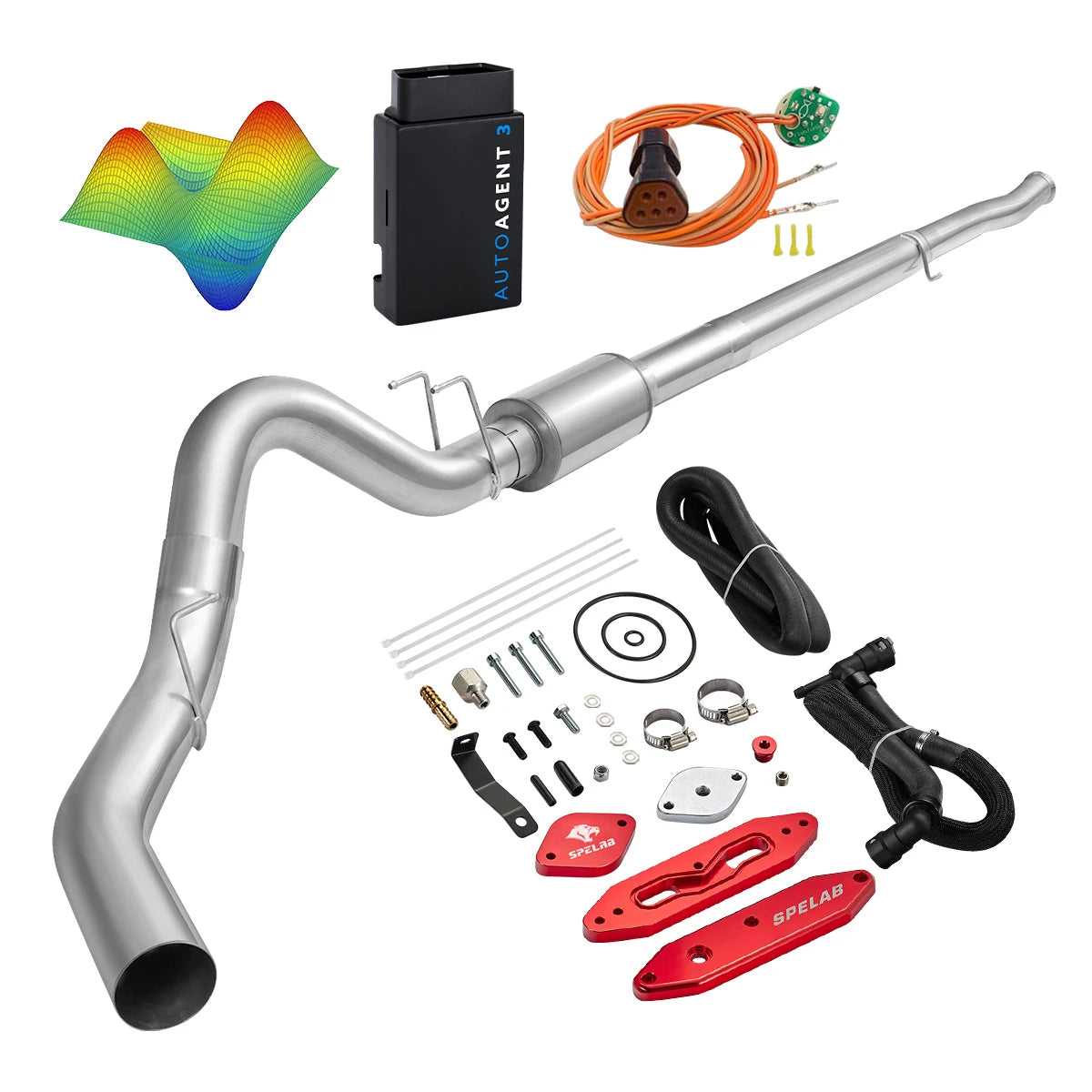 EZ LYNK Auto Agent 3 DPF/EGR All-in-One Delete Kit for 2011-2019 Ford 6.7L Powerstroke F250 F350 F450