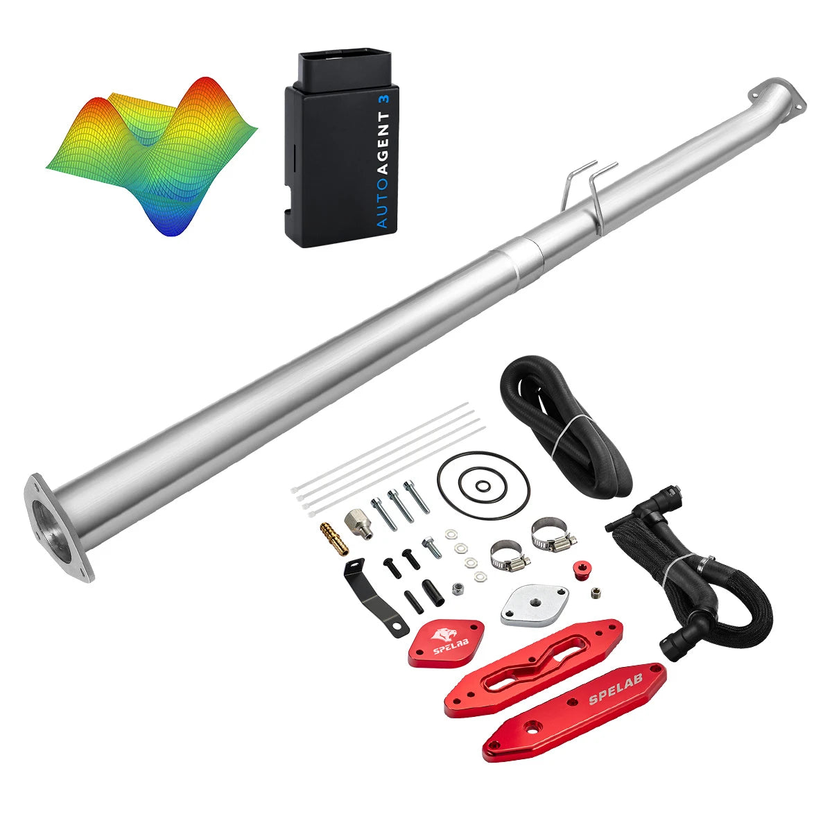 EZ LYNK Auto Agent 3 DPF/EGR All-in-One Delete Kit for 2011-2019 Ford 6.7L Powerstroke F250 F350 F450