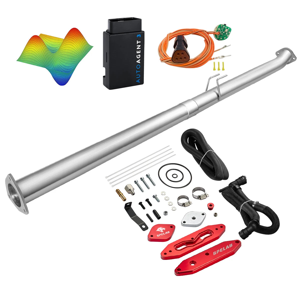 EZ LYNK Auto Agent 3 DPF/EGR All-in-One Delete Kit for 2011-2019 Ford 6.7L Powerstroke F250 F350 F450