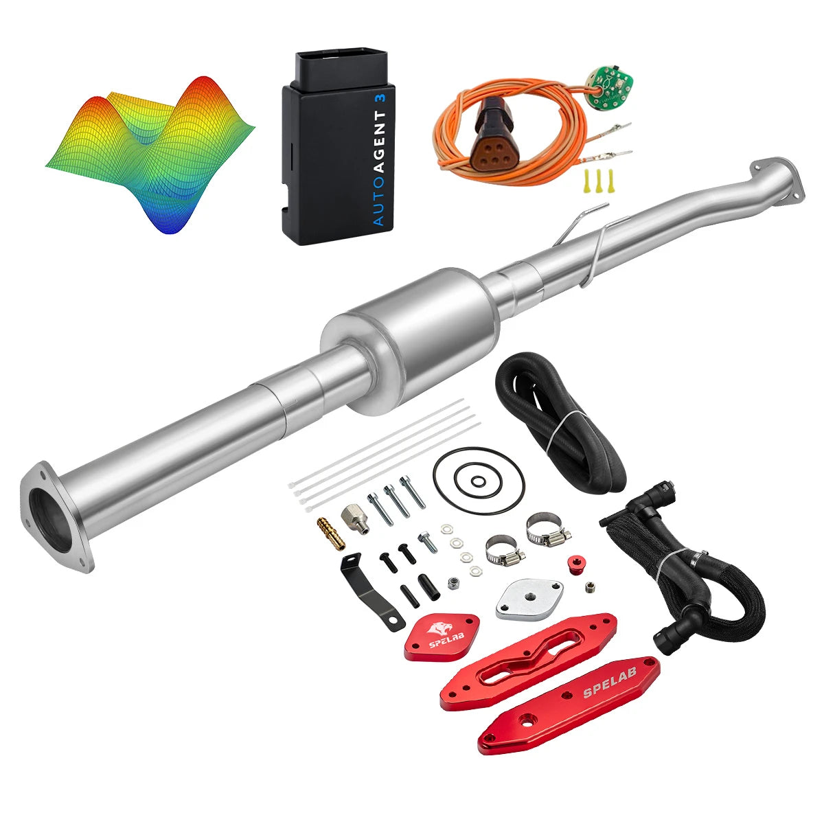 EZ LYNK Auto Agent 3 DPF/EGR All-in-One Delete Kit for 2011-2019 Ford 6.7L Powerstroke F250 F350 F450