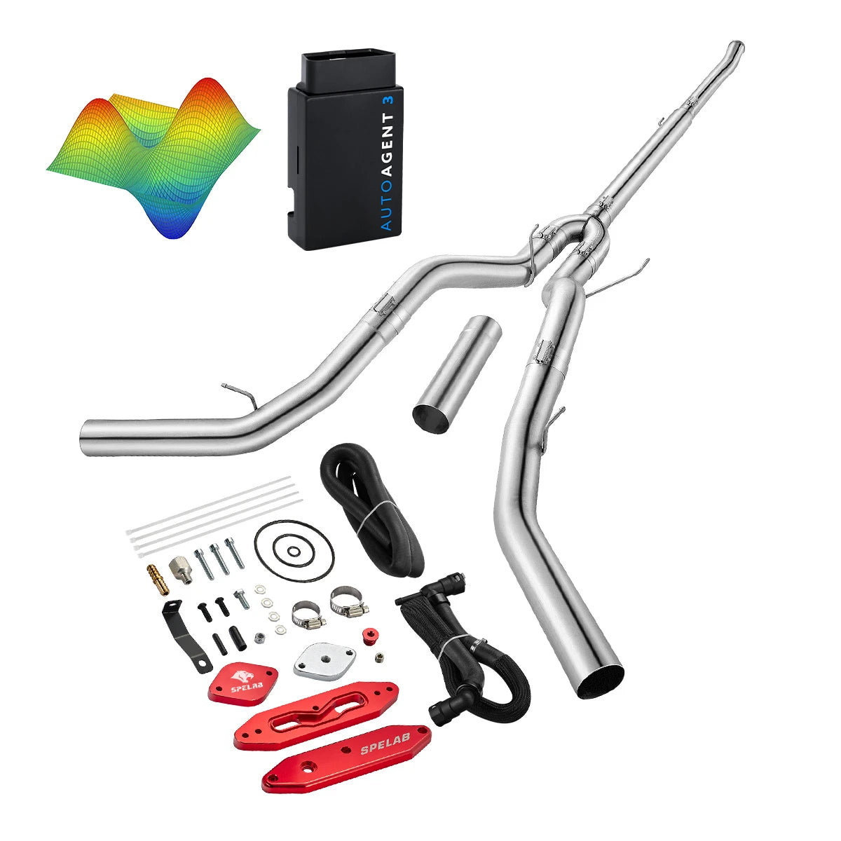 EZ LYNK Auto Agent 3 DPF/EGR All-in-One Delete Kit for 2011-2019 Ford 6.7L Powerstroke F250 F350 F450