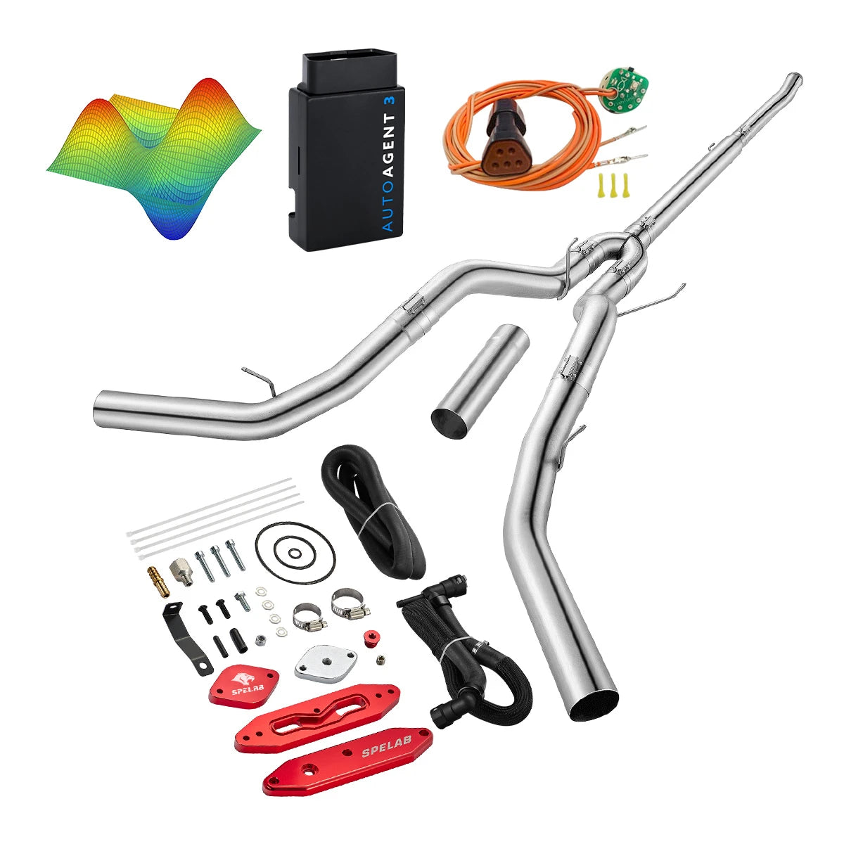 EZ LYNK Auto Agent 3 DPF/EGR All-in-One Delete Kit for 2011-2019 Ford 6.7L Powerstroke F250 F350 F450