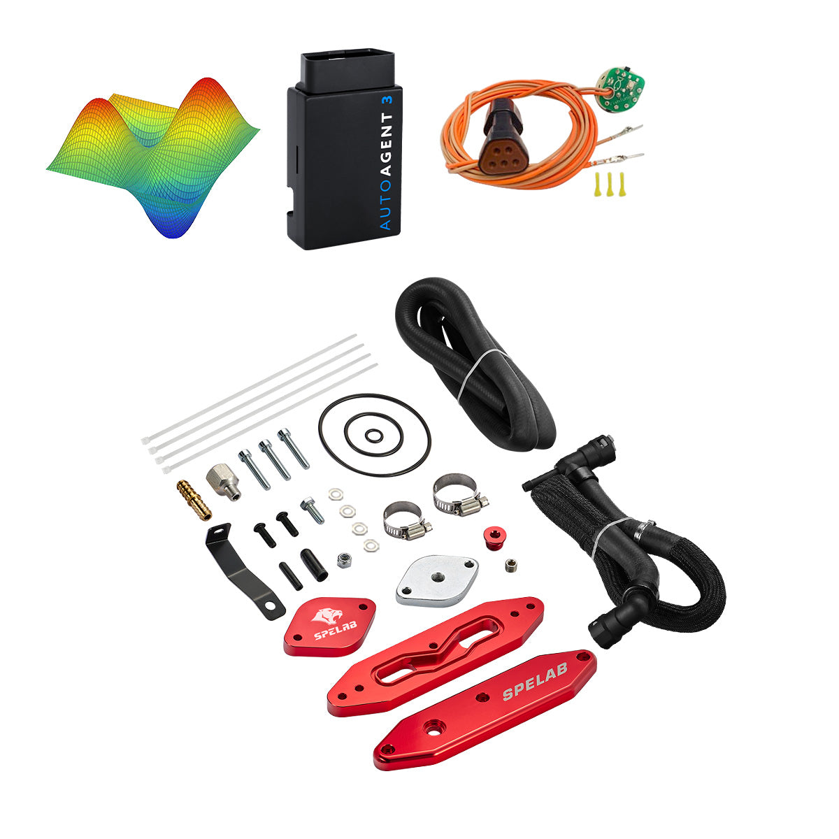 EZ LYNK Auto Agent 3 DPF/EGR All-in-One Delete Kit for 2011-2019 Ford 6.7L Powerstroke F250 F350 F450