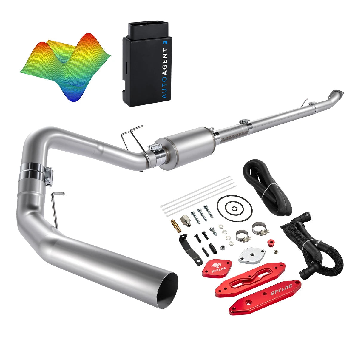 EZ LYNK Auto Agent 3 DPF/EGR All-in-One Delete Kit for 2011-2019 Ford 6.7L Powerstroke F250 F350 F450