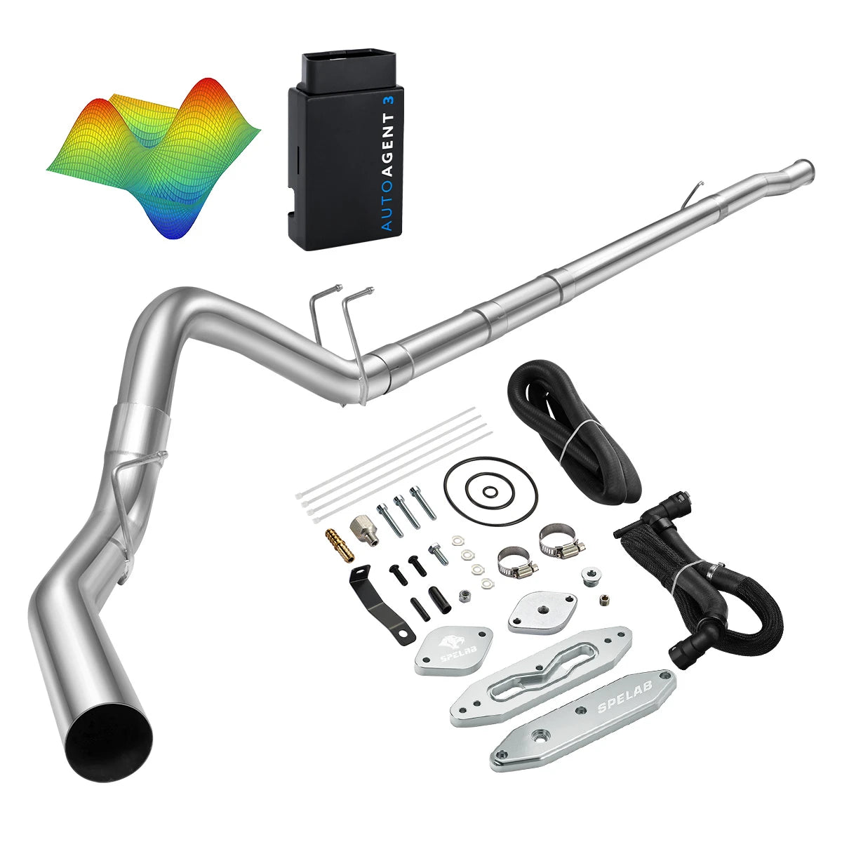 EZ LYNK Auto Agent 3 DPF/EGR All-in-One Delete Kit for 2011-2019 Ford 6.7L Powerstroke F250 F350 F450