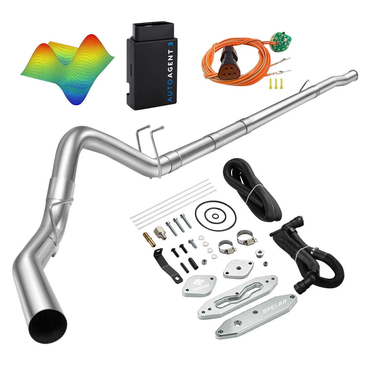 EZ LYNK Auto Agent 3 DPF/EGR All-in-One Delete Kit for 2011-2019 Ford 6.7L Powerstroke F250 F350 F450
