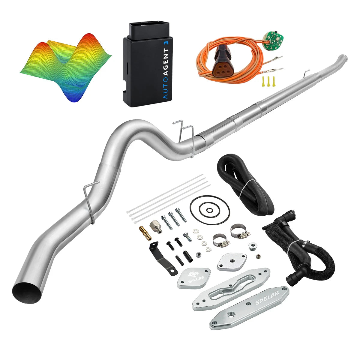 EZ LYNK Auto Agent 3 DPF/EGR All-in-One Delete Kit for 2011-2019 Ford 6.7L Powerstroke F250 F350 F450