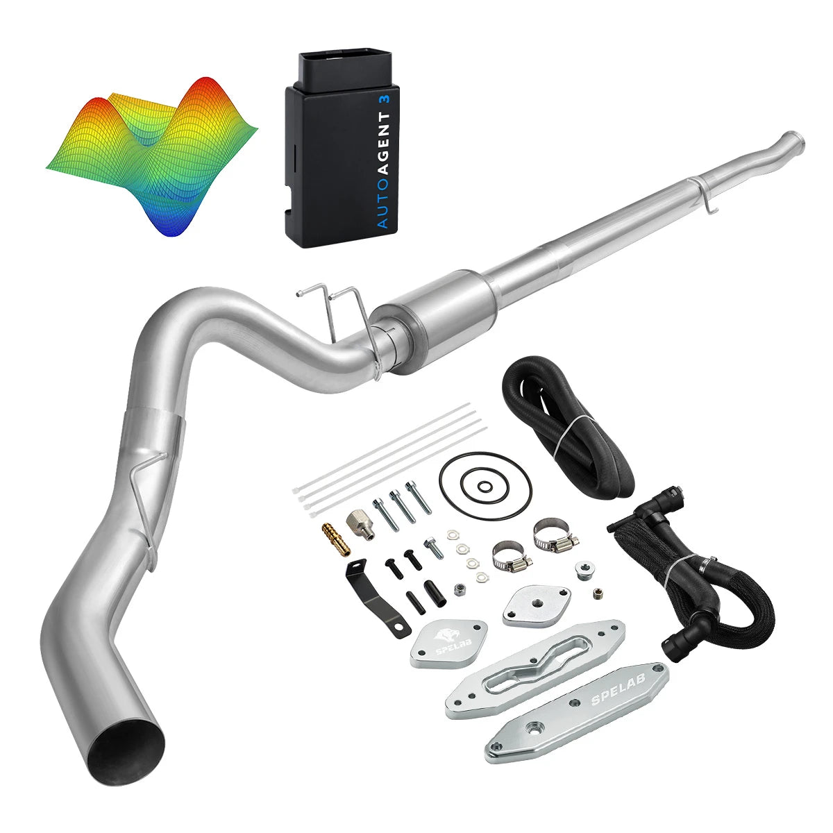 EZ LYNK Auto Agent 3 DPF/EGR All-in-One Delete Kit for 2011-2019 Ford 6.7L Powerstroke F250 F350 F450