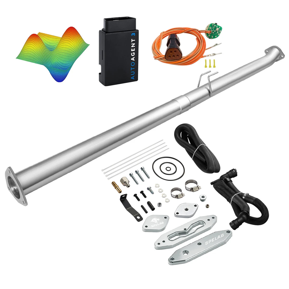 EZ LYNK Auto Agent 3 DPF/EGR All-in-One Delete Kit for 2011-2019 Ford 6.7L Powerstroke F250 F350 F450